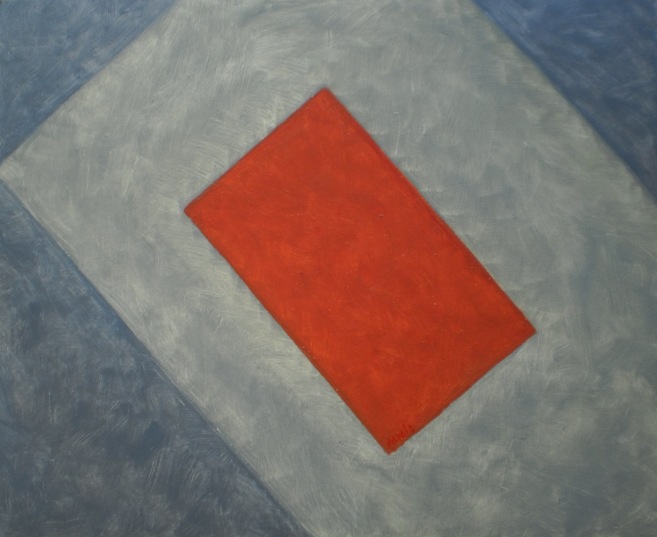 Compositie 2; olieverf op karton (32,5 x 40,5 cm; 2006)