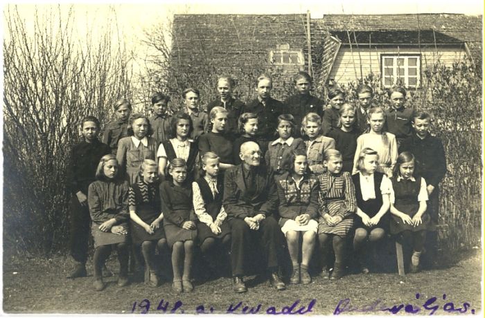 Audevälja kooli õpilased 1948.a.