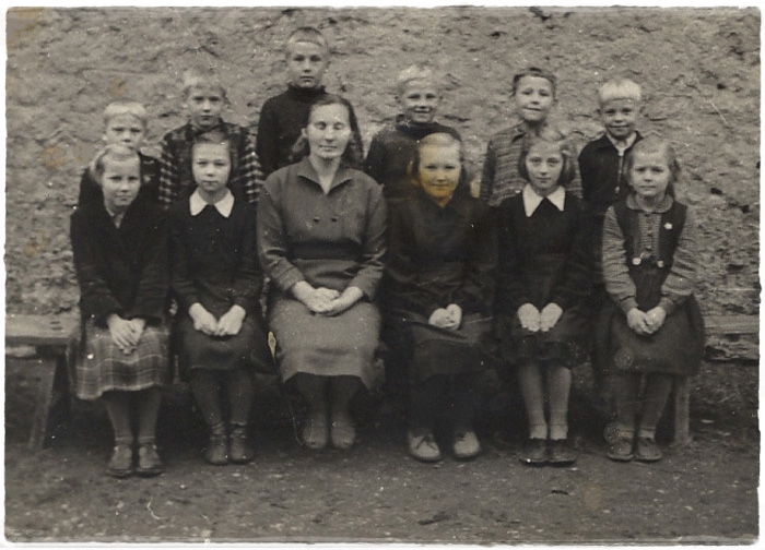 Audevälja kooli õpilased umbes 1960.a.