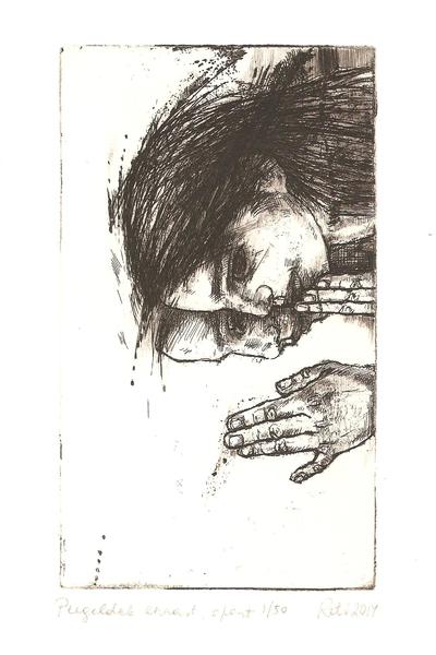 Reflects etching  014 11,8x6,8cm