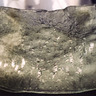 Glass bowl. 40x40cm. Fused, slumped, etched. Kalli Sein