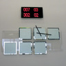 Glass clock for Insurance bureau. 1,6x70cm. Kalli Sein