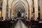 Interior of the María La Menor cathedral, included on the Cocotours excursion to Santo Domingo