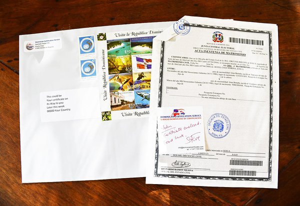  Ein dominikanisches Zertifikat