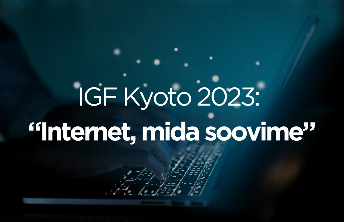 Osale maailma suurimal interneti arutelufoorumil IGF 2023