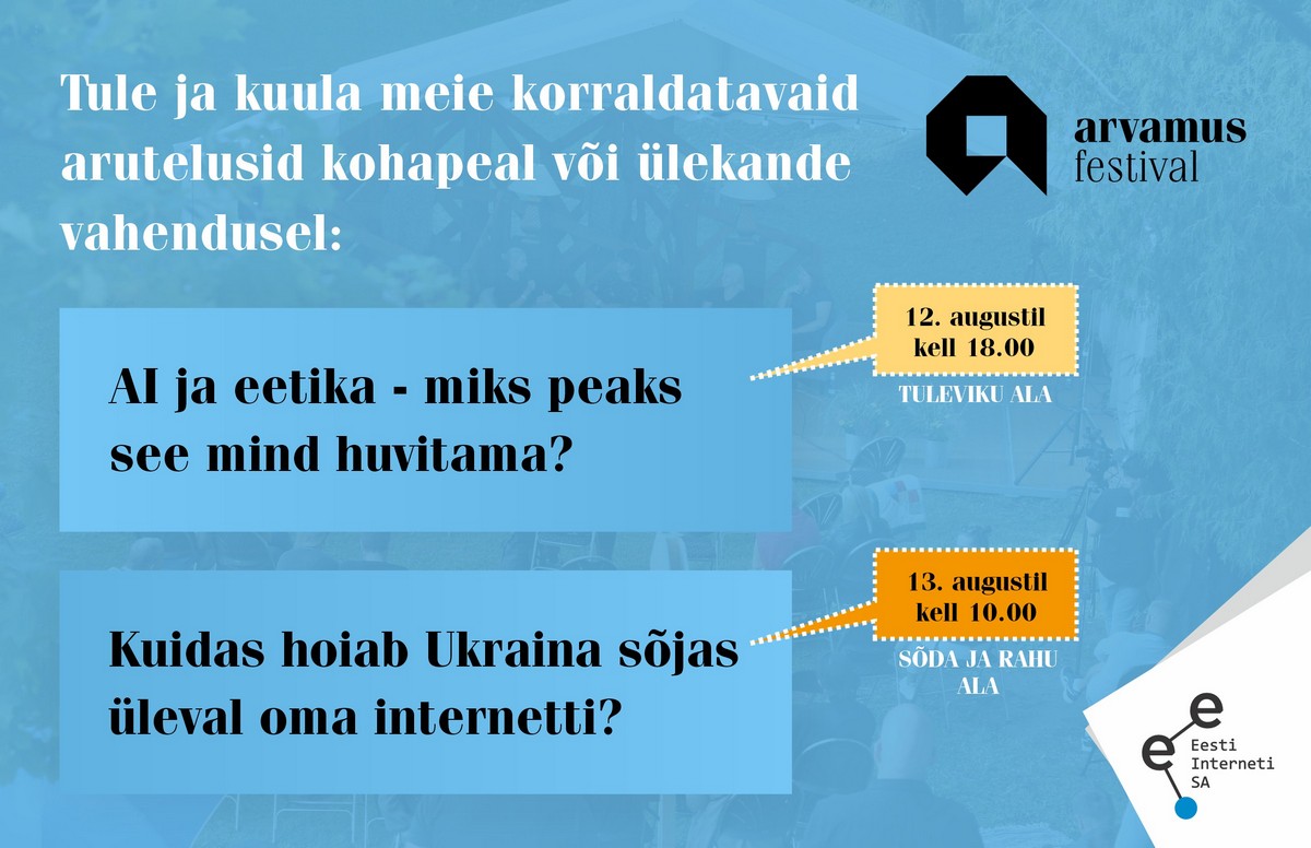 Sel aastal korraldame Arvamusfestivalil 2 põnevat arutelu!