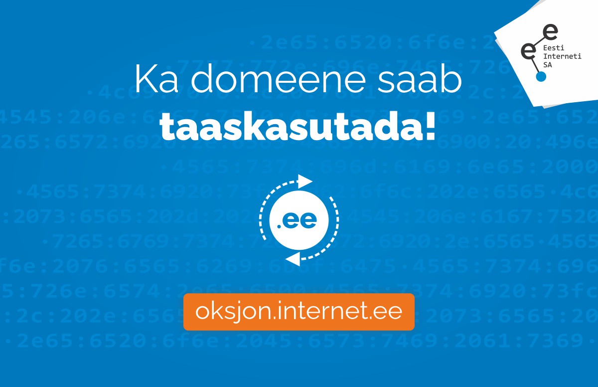 Kas teadsid, et ka ee domeene saab taaskasutada? 