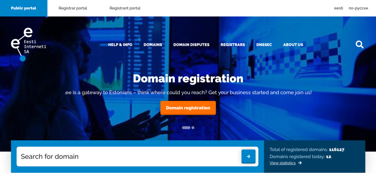 Welcome to .ee's new website!