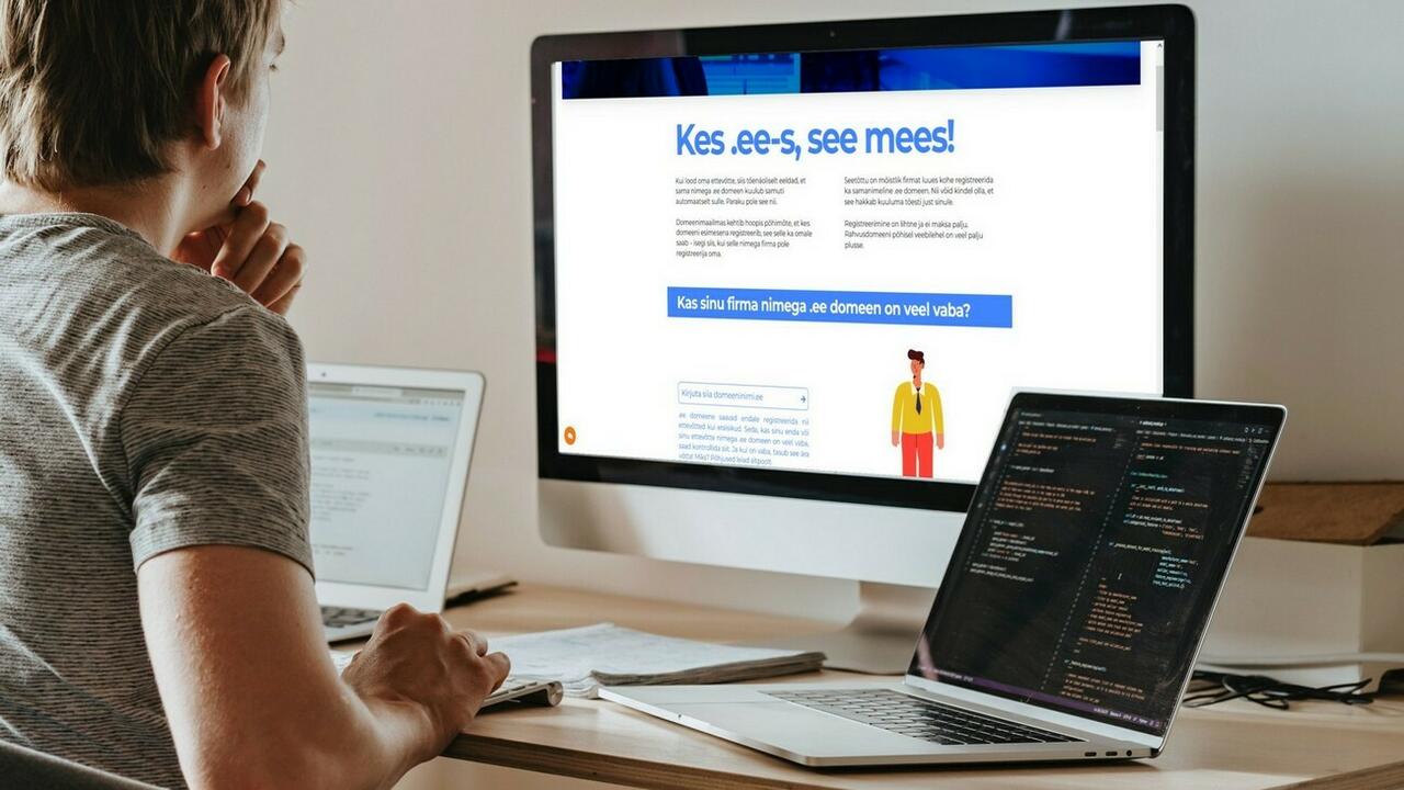 Ettevõttenimeline veebiaadress on üle pooltel .ee domeeni omavatest Eesti ettevõtetest