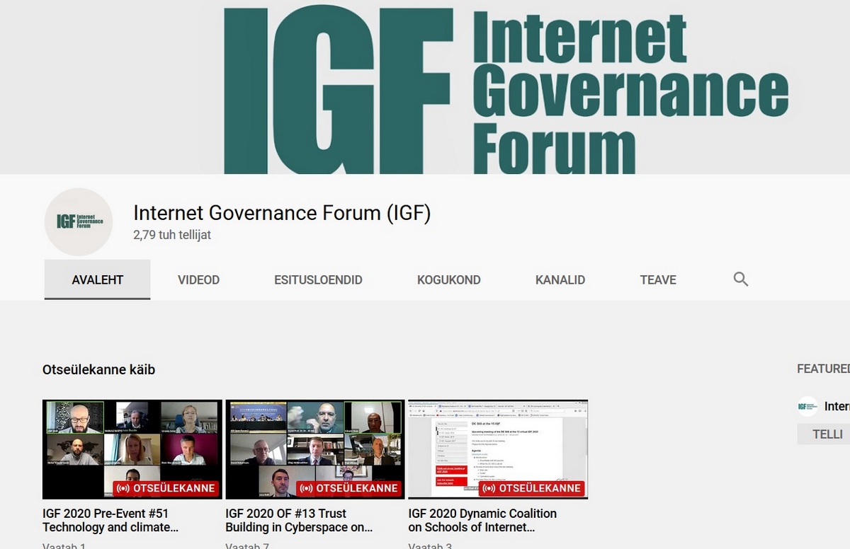 Kolm tänast kuulamissoovitust: IGF2020