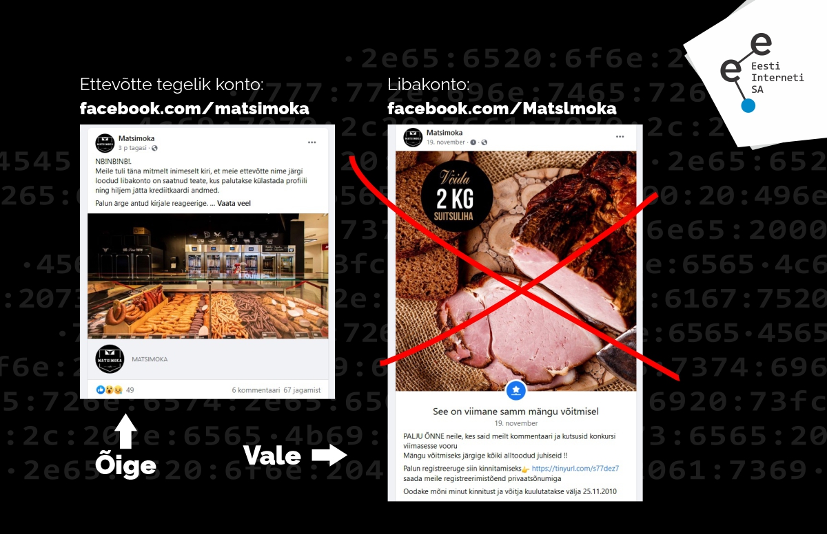 Libakontodest sotsiaalmeedias ja .ee domeeni eelistest 