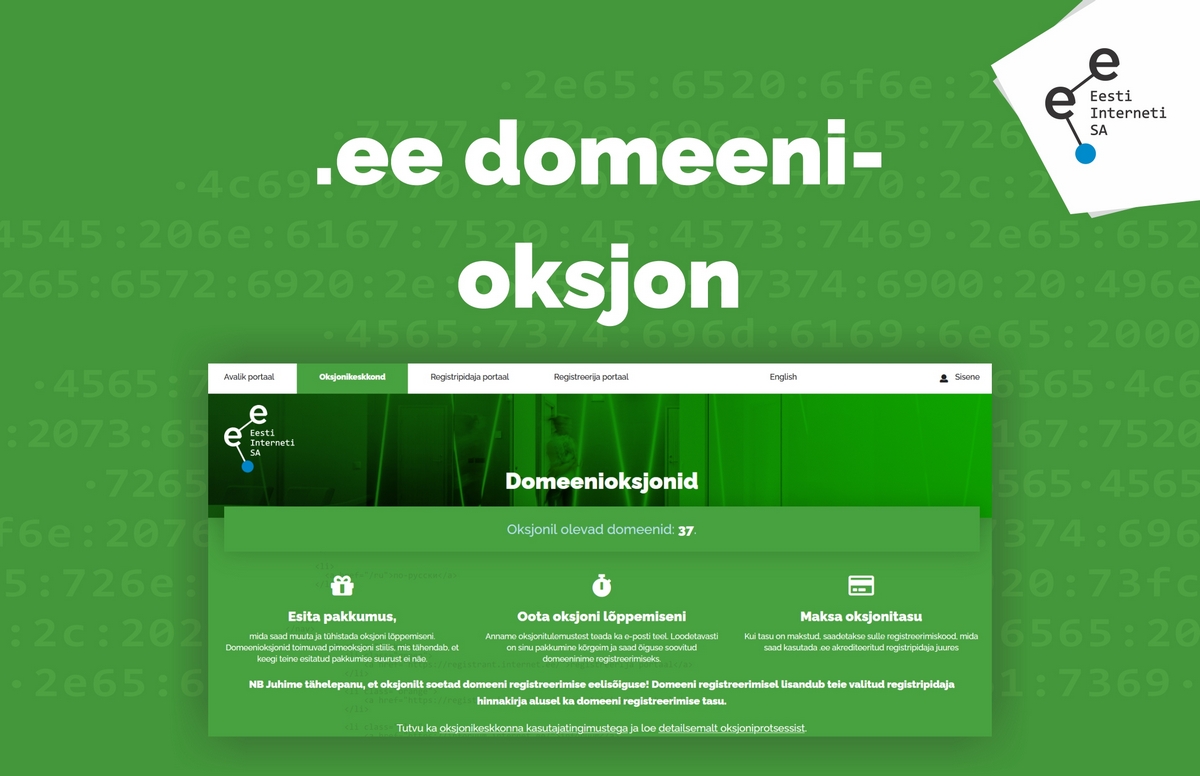 Alates 01.01.2021 muutuvad domeenioksjoni kasutajatingimused
