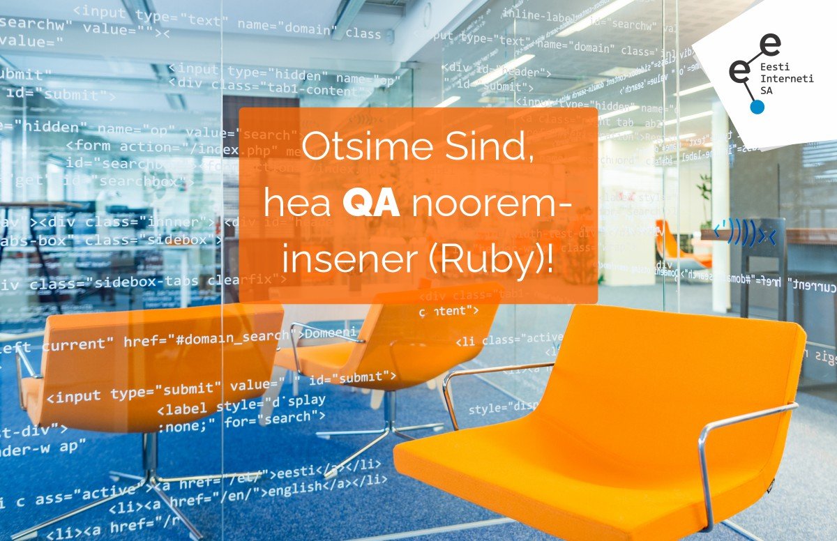 Tule meile tööle, hea QA nooreminsener!