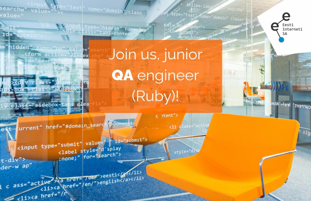 We are looking for QA junior engineer